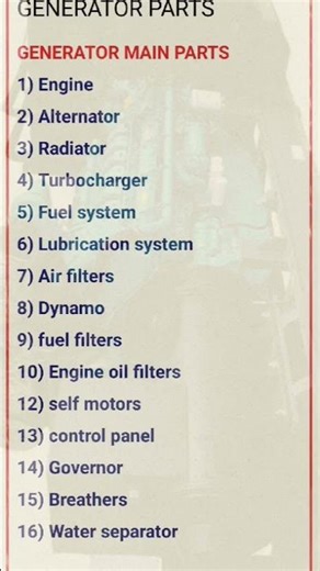#Generator main parts 〽️ #generator #technology #motors #engines #engineering #knowledge #study.