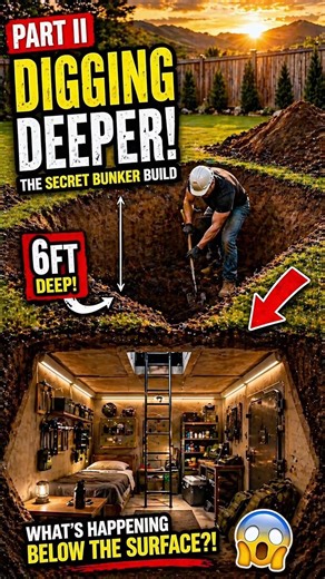 Digging a Secret Bunker Under My Backyard 😱 PART 2🔥