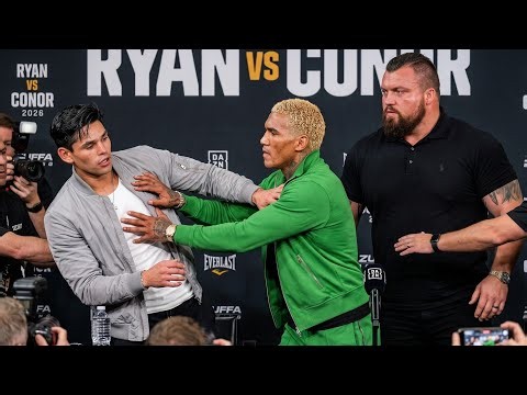 2 MINS AGO: Conor Benn and Ryan Garcia Clash During Tense New Face-Off