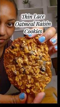 Thin Lace Oatmeal Raisin Cookies!