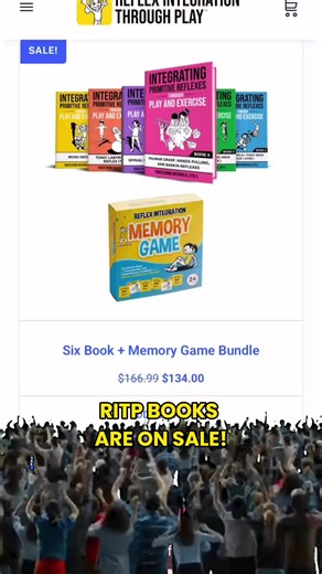 The feeling when the RITP books are on sale 🤩 Grab yours today at [ritp.info/books](http://ritp.info/books) #ReflexIntegration #ParentingSupport #PlayBasedTherapy #OTTools #ChildDevelopment #ParentingTips #MorningRoutine #BedtimeRoutine #RITP #ParentingMadeEasier