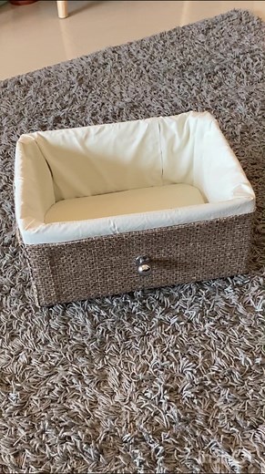 DIY Organizer Drawer from Cardboard and Fruit Crate