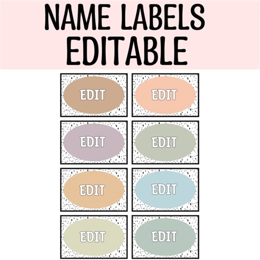 Printable Small Name Labels, Locker Labels, Mailbox labels, Bin Tags,Name Plates