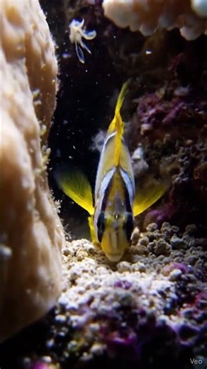 Coral Peek Bite ⚡ #shorts