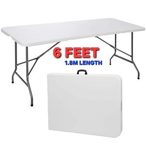 [Hot Item] Wholesale Outdoor Party Events Portable Rectangular 6FT Plastic Folding Table