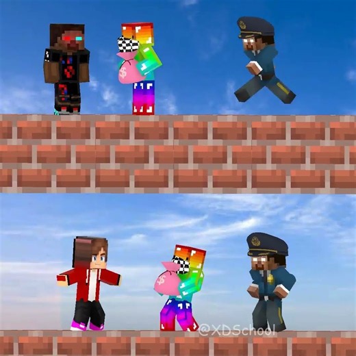 Bad Herobrine and JJ – Who is the good one?! 🤔👍