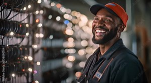electrician showcases their proficiency in handling electrical components