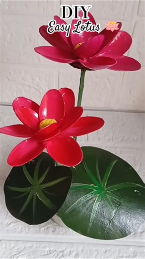 Diy Lotus flower making ll beautiful craft ideas #diy #craftyhome #lotus #shorts