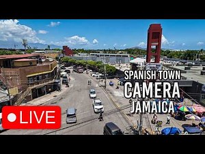 🟢 Spanish Town Jamaica LIVE 24/7 | St Catherine Street View & Daily Life
