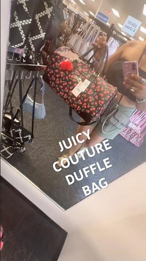 JUICY COUTURE DUFFLE BAG JUICY COUTURE CHERRY GIRL SHOULDER BAG #juicycouturebags #macysbackstage