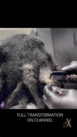 Full video on channel! Loc Build Up Removal - 1 Year Journey #locs #locjourney #locstyles