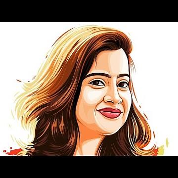 how to create vector //portrait //vector portrait illustration art// #vectorart #tutorial