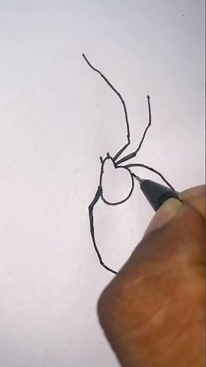 How To Draw A Black Widow Spider