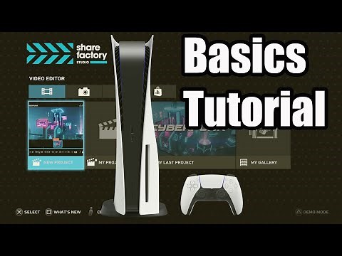 SHAREFACTORY STUDIO ON PS5 - BASICS TUTORIAL ADD CLIPS EDIT CLIPS ADD MUSIC ZOOM (HOW TO USE)