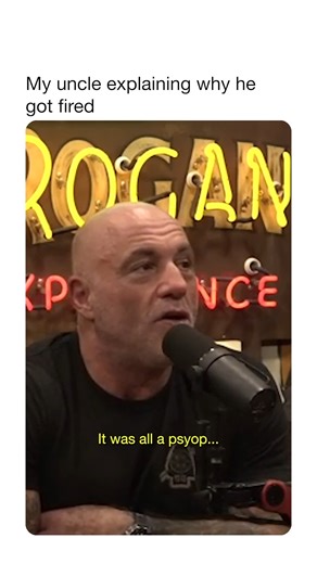 I know Uncle Joe, it's not your fault #psyops #rogan #roganpodcast #joeroganclips #ebaumsworld | eBaum's World