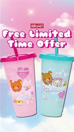 🫧Limited Rilakkuma Color-Changing Cups at Round1!