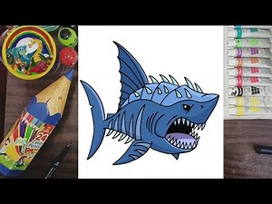 How to Draw Megalodon | Jurassic World (Art Tutorial)