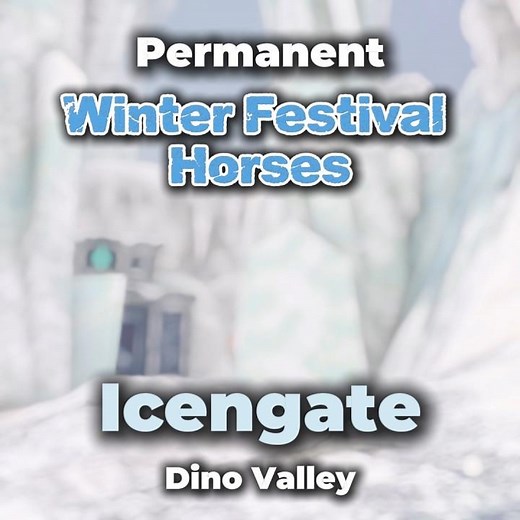 Permanent Winter Festival Horses at Icengate 🤍 Dino Valley Star Stable Online