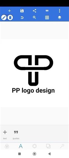 pp logo design in pixelLab tutorial