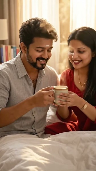 Vijay and Sangeetha #love #traditionallook #aivideo #shortvideo