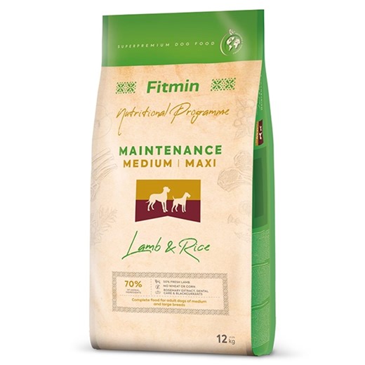 Caducidad 26/4/2026: Fitmin Dog Medium/Maxi Maintenance Lamb Rice 12 kg