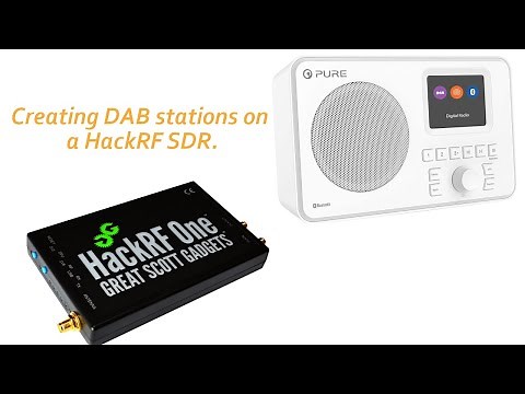Creating DAB stations on a HackRF SDR.
