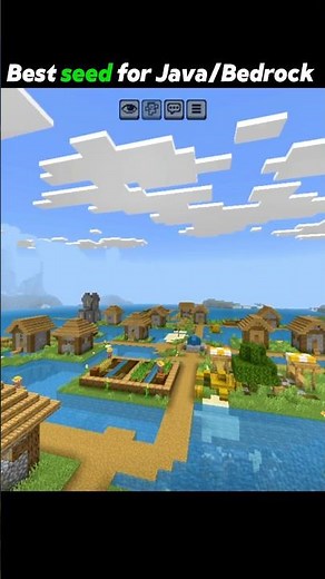Best Seed For Java/Bedrock 🤯 #minecraft
