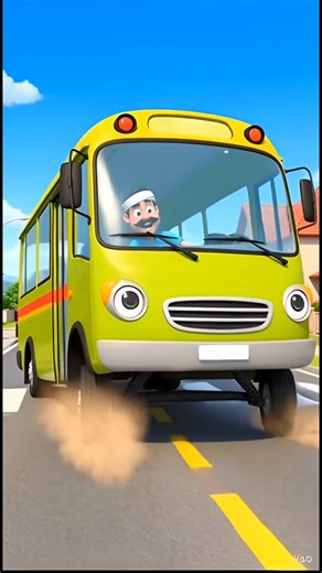 Bus Aayi Bus Aayi 🚌 Pe Pe Pe | School Bus Song | Hindi Rhymes for Kids #shorts