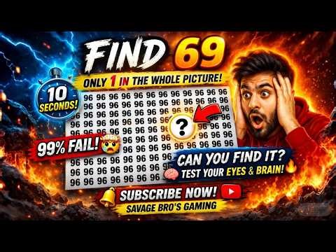 🔍 FIND 69 Challenge 🤯 Can You Spot It Fast? (99% Fail!)