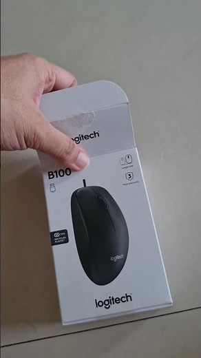 Logitech B100 Wired Mouse | PC Mouse | Purchased from Zepto