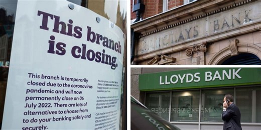 Bank branch closures in May 2025: Full list of Lloyds, Barclays and NatWest shutting down