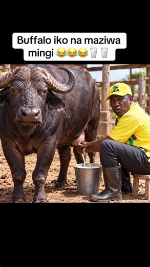 Buffalo iko na maziwa mingi 😂😂😂 #fypシ゚ #kenyantiktok🇰🇪 #ugandatiktok🇺🇬 #fyppppppppppppppppppppppp #buffalo @Yvonnah Kezia