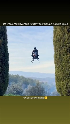 Ai thinking |Ai and Fun |technology on Instagram: "The Volonaut Airbike is literally a real-life sci-fi vehicle. Polish inventor Tomasz Patan built this jet-powered VTOL hoverbike with advanced stabilization so smooth it basically lands itself 😳🔥 Carbon fiber frame, ~100km/h top speed (capped), ~10 min flight time… This is the closest thing we’ve got to a flying motorcycle right now. Would you ride this or is it too futuristic? 👀👇 #VolonautAirbike #Hoverbike #JetPoweredBike VTOL FutureIsNow 
