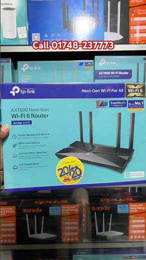 TP-Link Archer AX15 AX1500 Dual Band Gigabit WiFi 6 Router #wifirouter #wifi6 #tplink