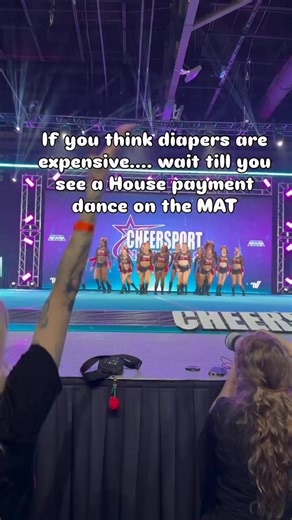 They said diapers were expensive… 😂 Now I’m over here making what feels like a whole house payment so she can take the mat for 2 minutes and 30 seconds of stunts, tumbling, and a little bit of dance. The schedule is crazy. The bank account is tired. But that moment when they hit? Every single second (and dollar) is worth it. Cheer moms just get it. #cheermomlife #allstarcheer #cheerseason #worthit #ata | Lori Miggins