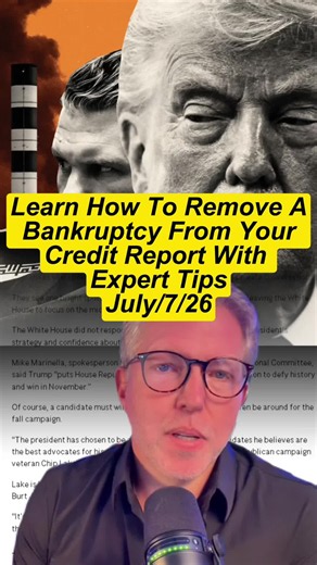 Learn How To Remove A Bankruptcy From Your Credit Report With Expert Tips #Bankruptcy #CreditRepair #CreditScore #FinancialFreedom #moneytips