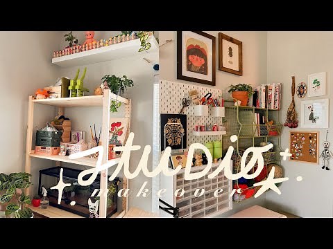 art studio makeover and organization ✶