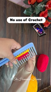 181K views · 4K reactions | No crochet flower hack comb se bana easiest yarn flower Beginner friendly Craft #crocheting #yarn #yarnlove #hack #beginner #crafternik #diy #flowers | Crafter Nikku Pal | Facebook