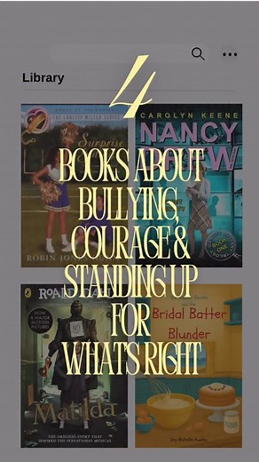 ✨ 4 Books About Bullying, Courage & Standing Up for What’s Right ✨ Stories help us grow kinder, braver, and more aware of others. 💛 Which book would YOU add to this list? 📚 #AntiBullyingWeek #ChooseKindness #BooksAgainstBullying #ReadToEmpower #ReadersGrowEmpathy #KindnessMatters #MiddleGradeBooks #YAReads #BooksForKids #BooksForTweens #BooksForTeens #BookRecs #Bookstagram #BookishCommunity #ChildrensBooks #TeacherReels #LibraryLife #HomeschoolMom #ClassroomReads #IndieAuthor #ChristianAuthor 