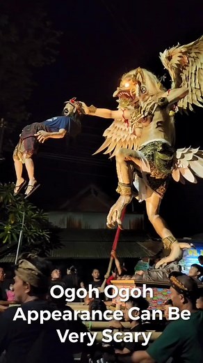 Ogoh Ogoh Festival Bali Indonesia March 2023 Bali Ogoh-Ogoh is very identical with Nyepi Day in Bali. It can be said that ogoh ogoh is the most interesting event among the series of Nyepi Ceremony. Ogoh ogoh are paraded in the Pengrupukan night, which is a day before the Saka New Year or so called Nyepi Day. Ogoh-ogoh whose appearance is very scary is usually paraded around the village or town by the Banjar or traditional village society which is dominated by the youth. The ogoh-ogoh festival on