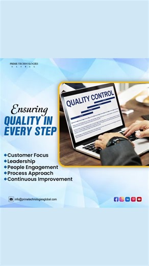🌟 Quality is our top priority at Prime Technologies Global! 🛠️ From ideation to implementation, we're committed to ensuring excellence in every step of your project. Let's build greatness together! 💪 #QualityMatters #PrimeTechGlobal #ExcellenceInAction