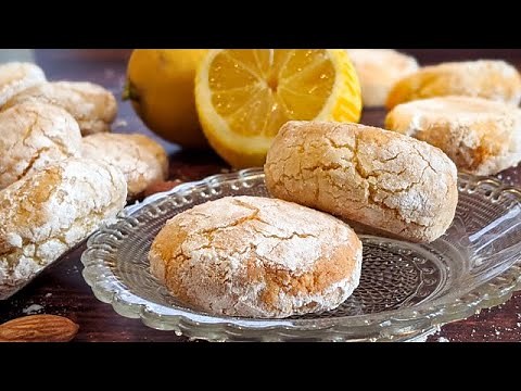 Sicilian cookies that melt in the mouth! /5 ingredients/ Quick and without flour/Almond and lemon 👍🔝