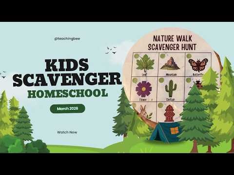 🧭 Kid Scavenger Hunt | Fun Homeschool Activity for Preschool & Kindergarten