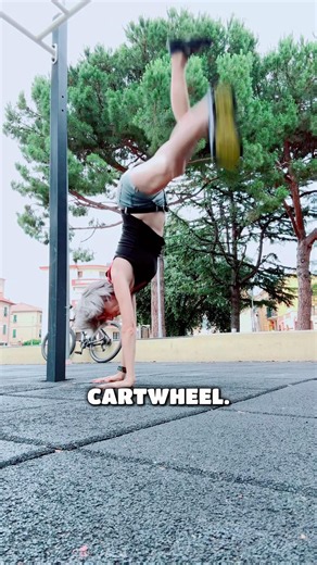 Trying a cartwheel. Did I do it?
