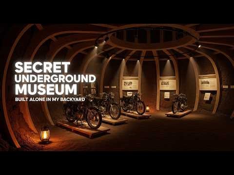 I Built a SECRET Underground Vintage Motorcycle Museum in My Backyard
