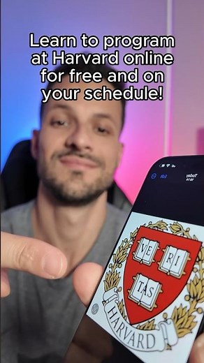 Learn programming for free at Harvard! #knowledge #harvard #freecourse #productivity #programming