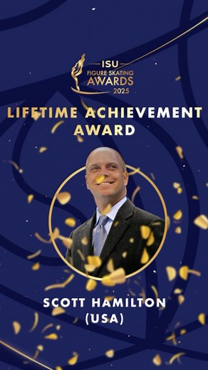 Honouring the legendary Scott Hamilton. 🙌 One of figure skating’s greatest, Scott won 4 consecutive World Championship as well as Olympic gold. 🥇 An inspiration in the figure skating community and somebody who helped define the sport. 🫶 #FigureSkating #ISUFigureSkatingAwards2025 | ISU Figure Skating