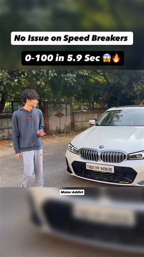 Motor Addict | Power vs Practicality! BMW 330Li does 0–100 in 5.9 sec, but on Indian speed breakers… it seriously struggles 😬 Luxury performance comes... | Instagram