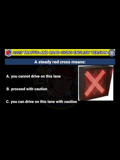 LTO exam reviewer traffic and road signs for driver's license english version part 75 #driverslicense #lto #ltoexam #ltoreviewer