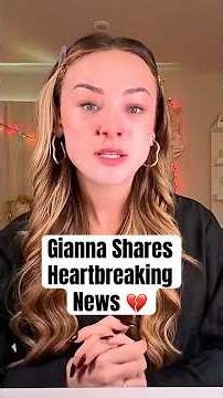 Gianna Shares Heartbreaking News #shorts #GiannaJoyce #GlowHouse